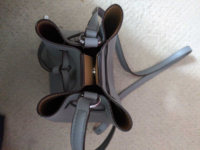 Like New Grey Ralph Lauren Grey Bucket Bag - photo 2