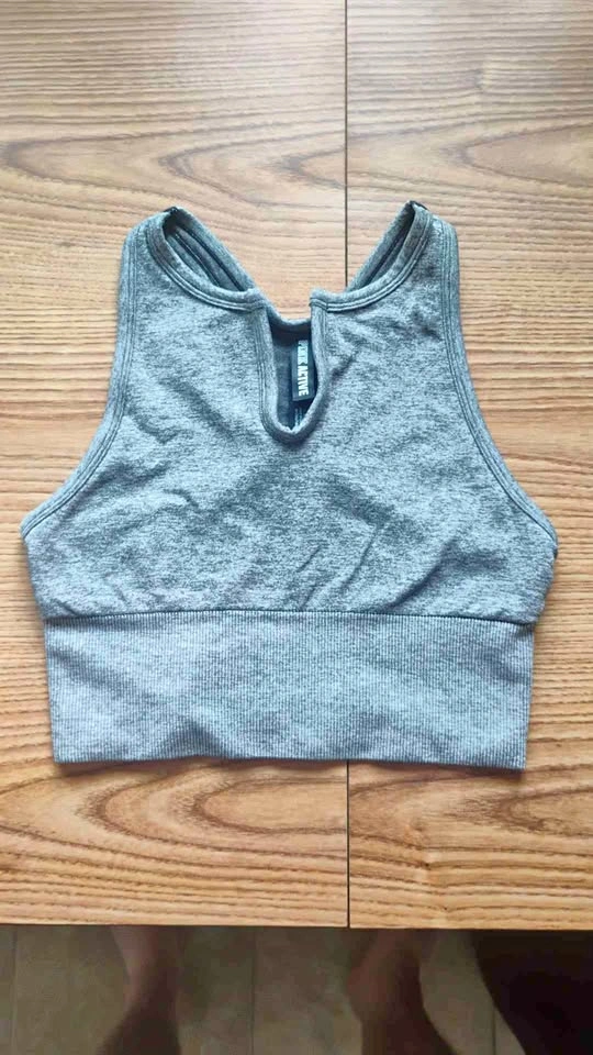 Victoria's Secret PINK Active Seamless Sports Bra Grey Small