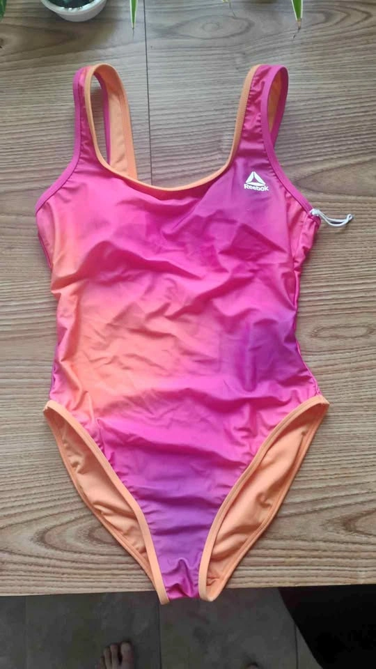 Reebok Vibrant Pink and Orange Gradient One-piece Swimsuit