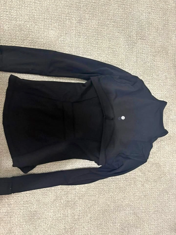 Black long define jacket