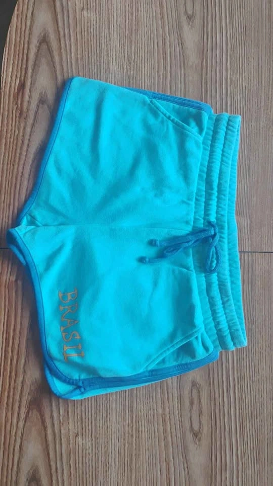 NOBO Low-Rise Graphic Fleece Lounge Shorts Teal Size Small