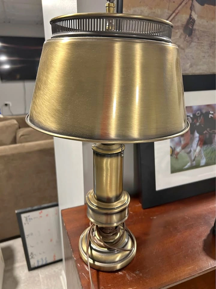 1960s Mid-Century Modern Burnished Brass desk/table Lamp