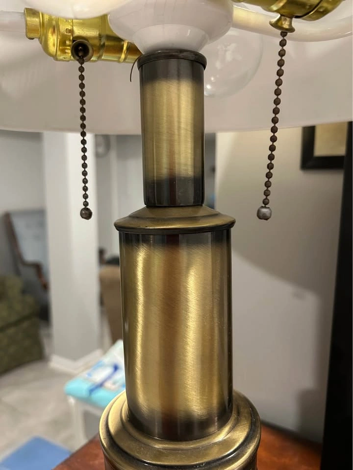 1960s Mid-Century Modern Burnished Brass desk/table Lamp - photo 2