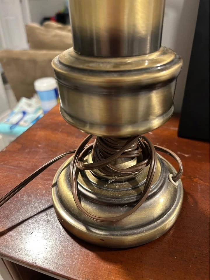 1960s Mid-Century Modern Burnished Brass desk/table Lamp - photo 4