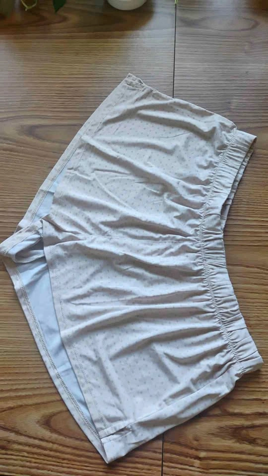Tan Diamond Pattern Lounge or Pajama Shorts size Large