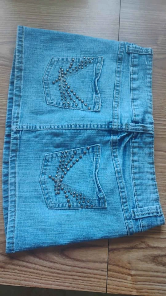 Bongo Vintage Y2K Low-Rise Denim Mini Skirt Size 7 - photo 2