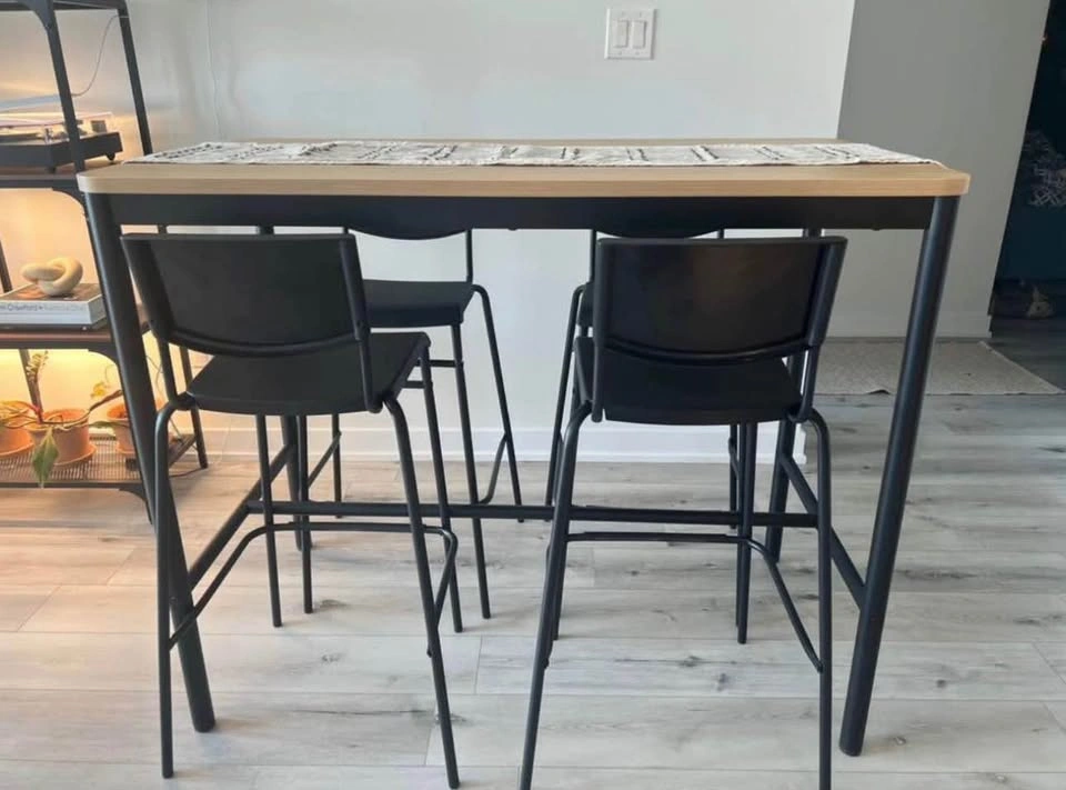 IKEA Tommaryd Bar Table and chairs set - photo 2
