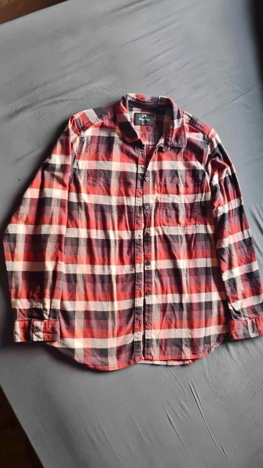 Wind River Men's Red/Black/White Plaid Flannel Shirt XL