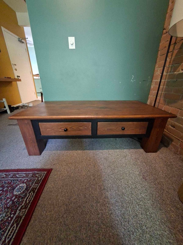 Solid pine coffee table
