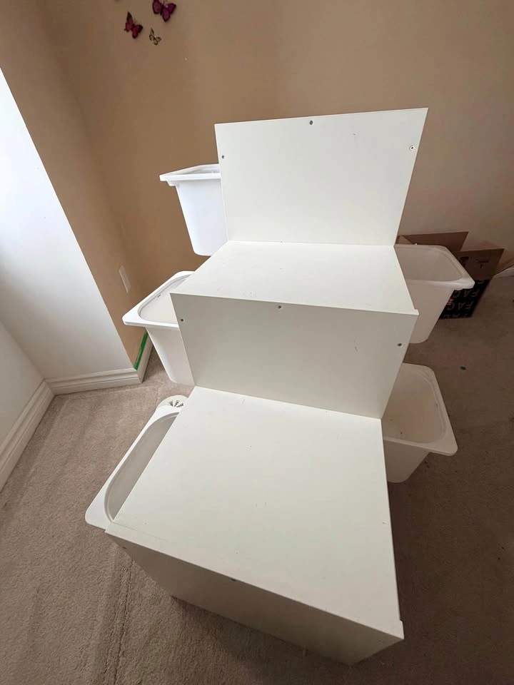 Ikea trofast shelf with bins - photo 2