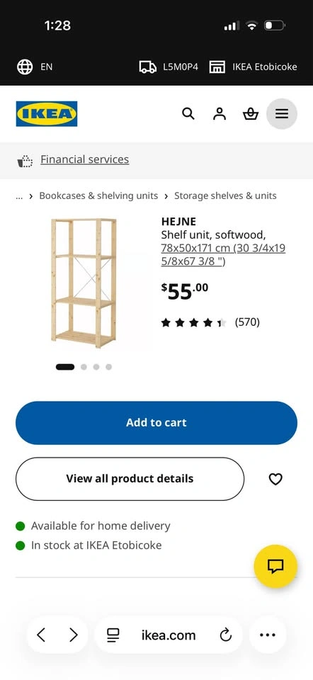 IKEA wooden shelf - photo 2