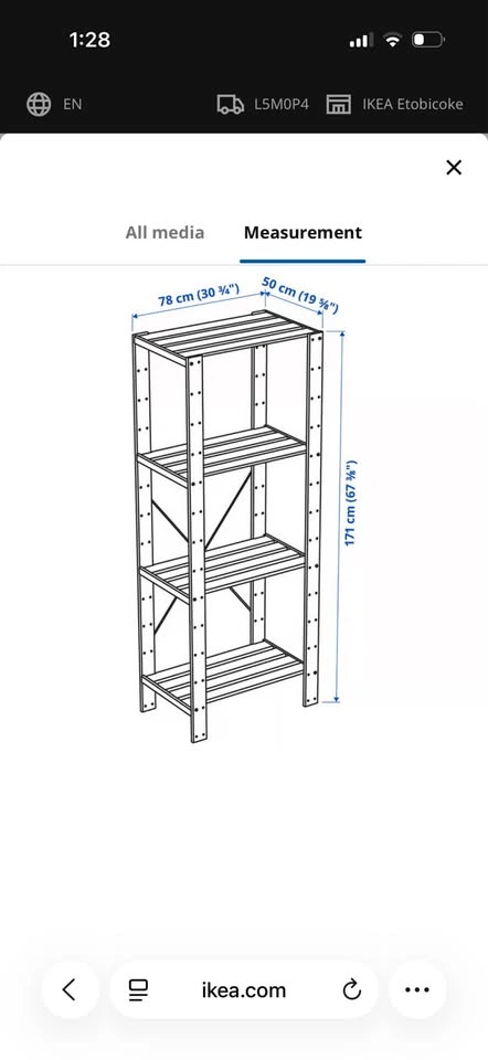 IKEA wooden shelf - photo 3