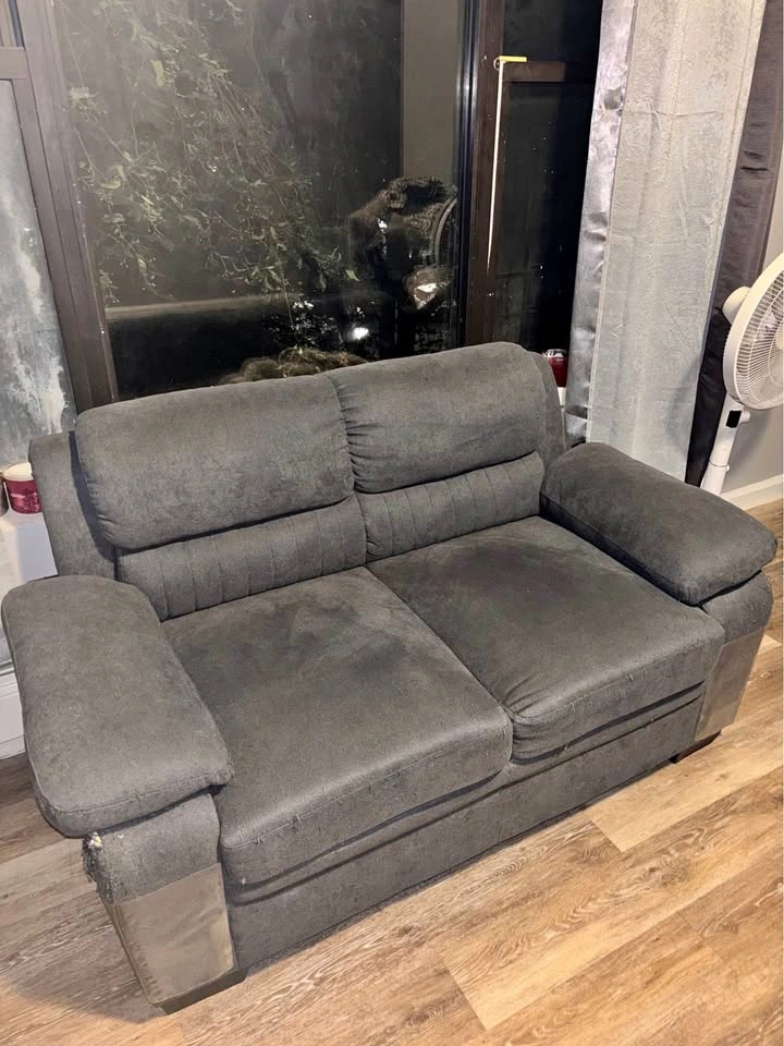 Charcoal gray Sofa & Loveseat Set