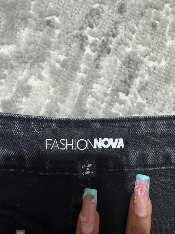 black jeans with rhinestones - photo 2