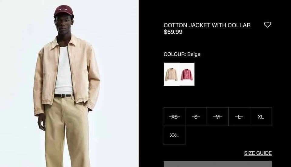 H&M Cotton Jacket with Collar - photo 2