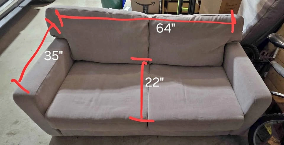 Grey Fabric Sofa bed
