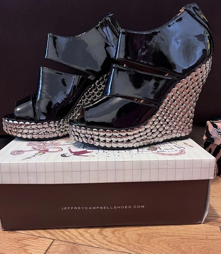 Jeffrey Campbell Black Patent Riddle-TK 10M Studded - photo 3