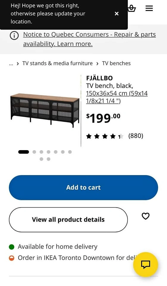 IKEA tv console