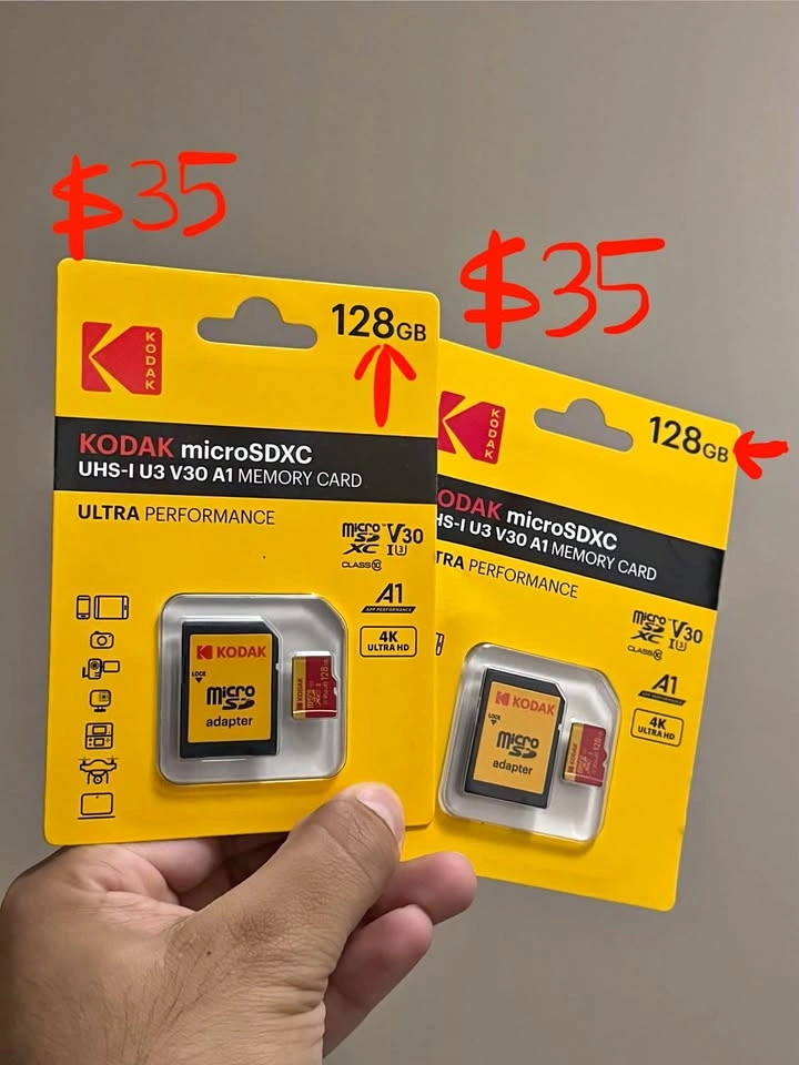 New 128GB Micro SD Card for Camera/Dashcam