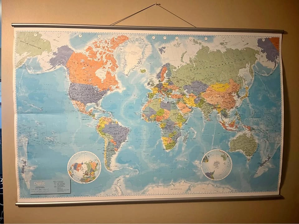 World Map Wall Hanging