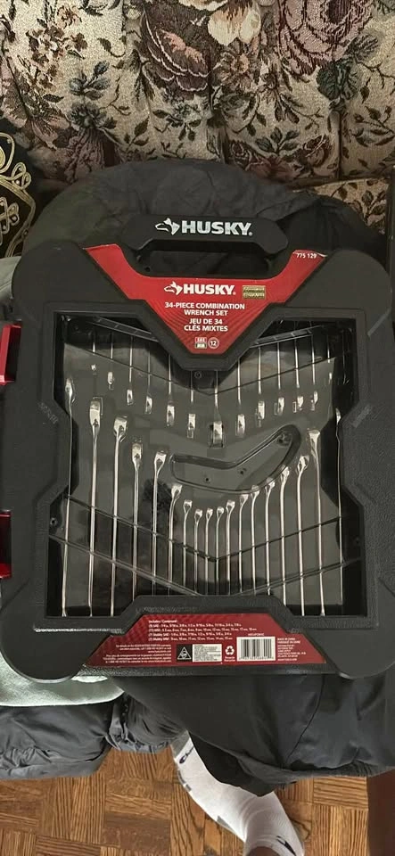 Husky 34-piece Combination Wrench Set SAE MM