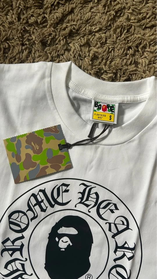 White BAPE x Chromehearts Tshirt size S - photo 2