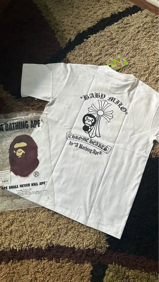 White BAPE x Chromehearts Tshirt size S - photo 3