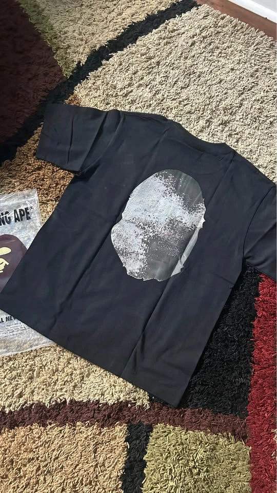 Grey and Black BAPE Tshirt size S - photo 3
