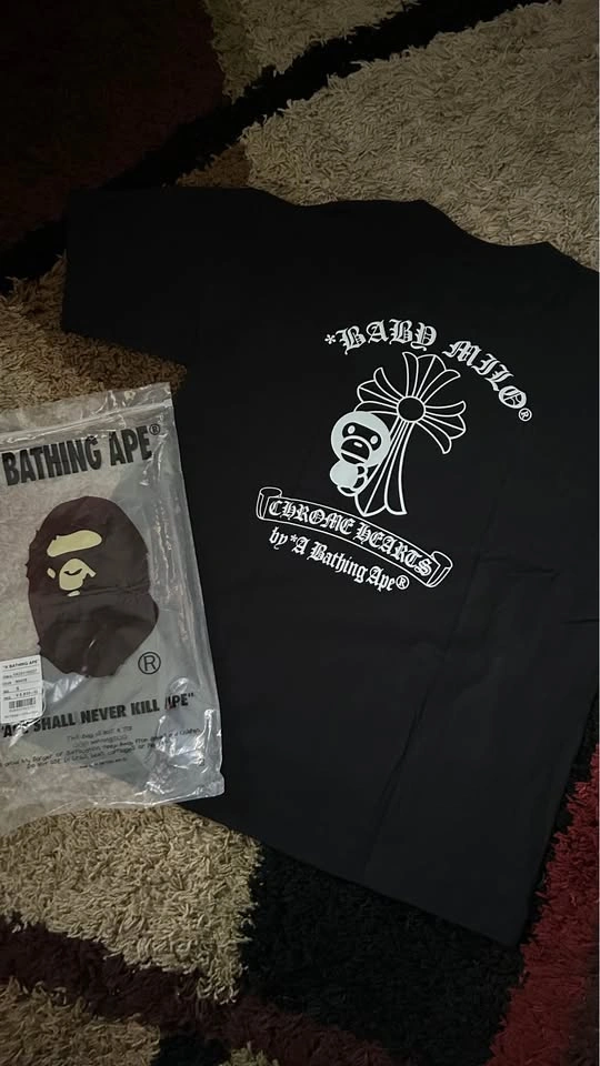 Black Bape x Chromehearts Tshirt size S and M - photo 2