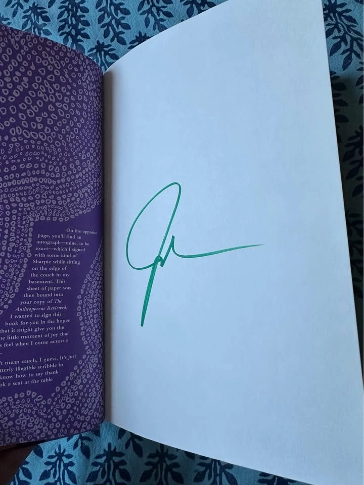 The Anthropocene Reviewed - Signed First Edition Copy by John Gr - photo 2