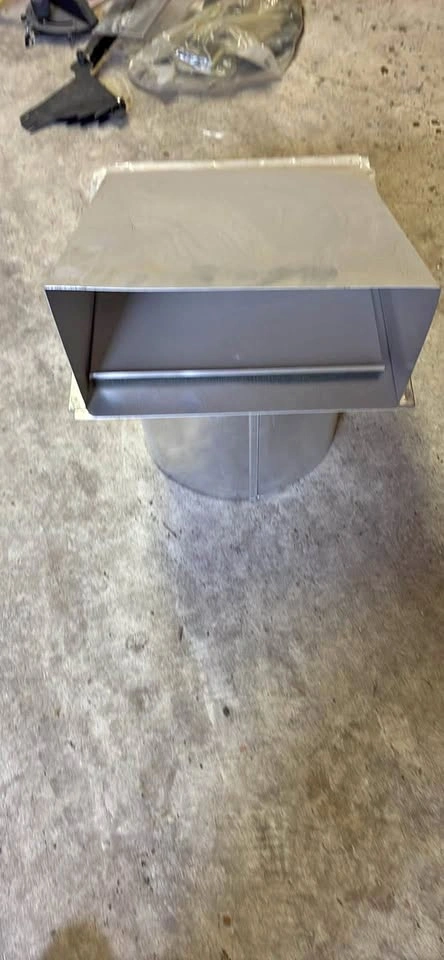Heavy-Duty Galvanized Steel Wall Vent Cap – Brand New