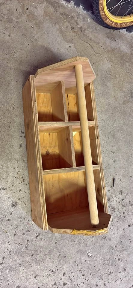 Handmade Wooden Tool Tote / Storage Caddy (24" x 12" x 14")