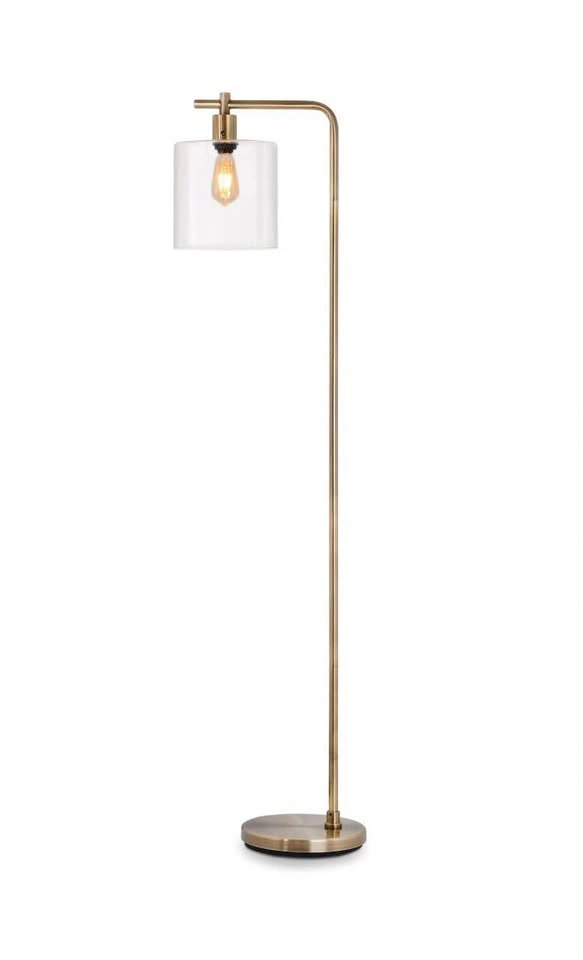 CANVAS Luka Antique Brass Floor Lamp - photo 2