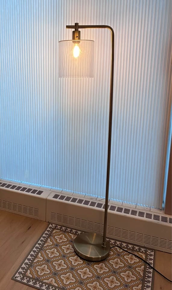 CANVAS Luka Antique Brass Floor Lamp - photo 3
