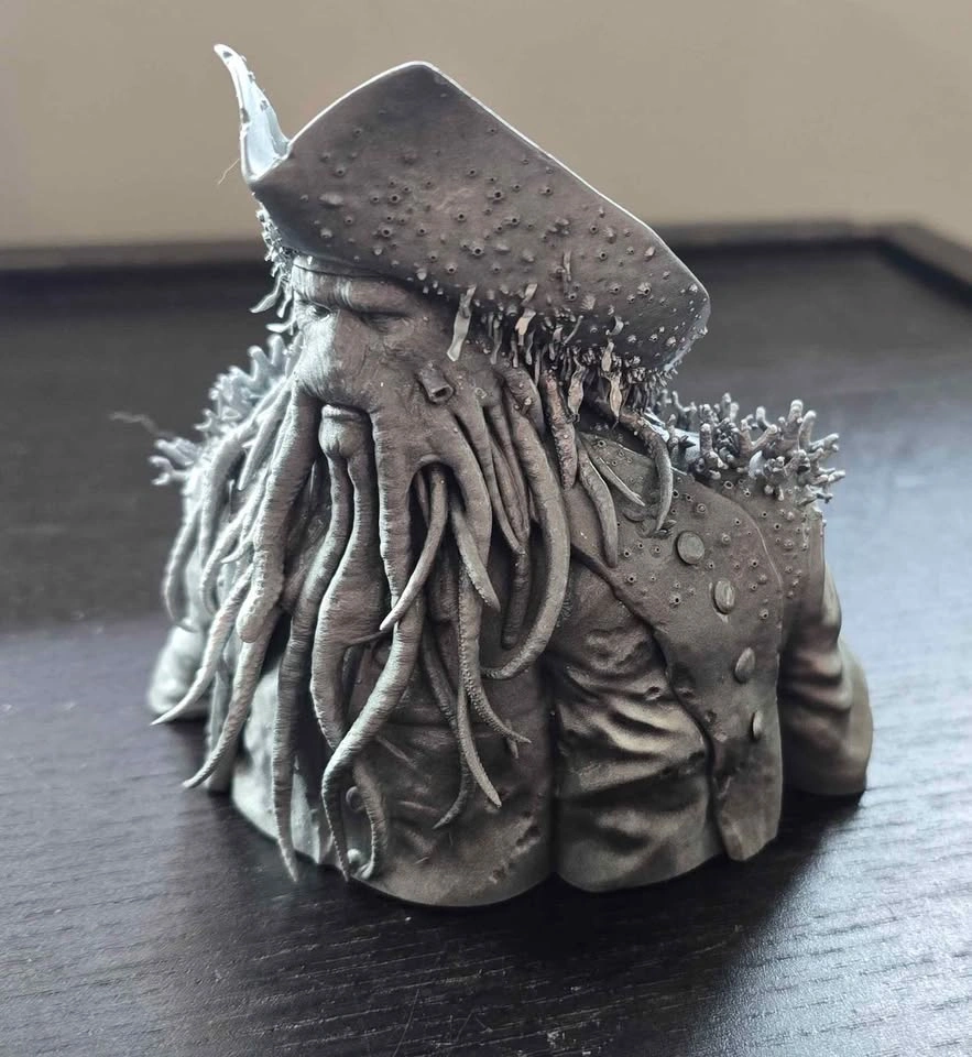 Davy Jones Bust – Highly Detailed Chrome Finish – 10 cm Tall - photo 2