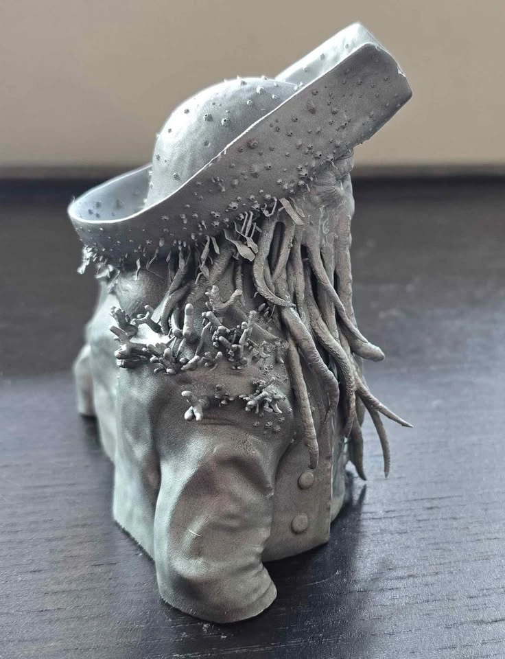 Davy Jones Bust – Highly Detailed Chrome Finish – 10 cm Tall - photo 3