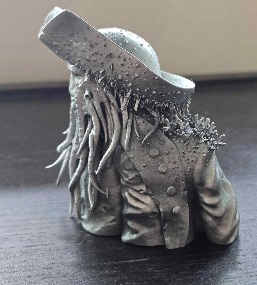 Davy Jones Bust – Highly Detailed Chrome Finish – 10 cm Tall - photo 5