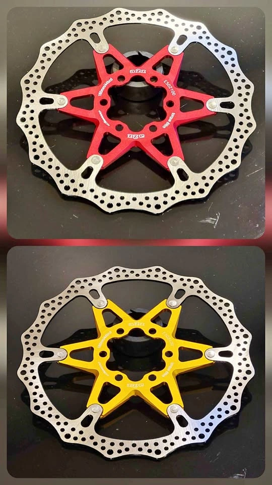 Ultra light A2Z disc brake rotors 140mm 160mm red gold