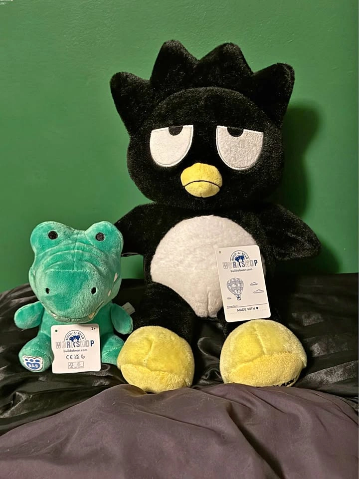 Build A Bear Sanrio Badtz-Maru and Little Buddy Pochi Plush
