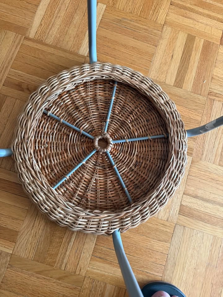 Vintage IKEA VIKTIGT 14” Rattan Stool – Ingegerd Råman (2016) - photo 3