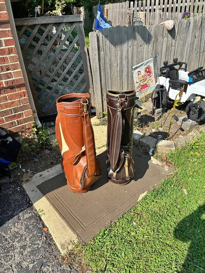 Vintage Atlantic and Ram golf bags