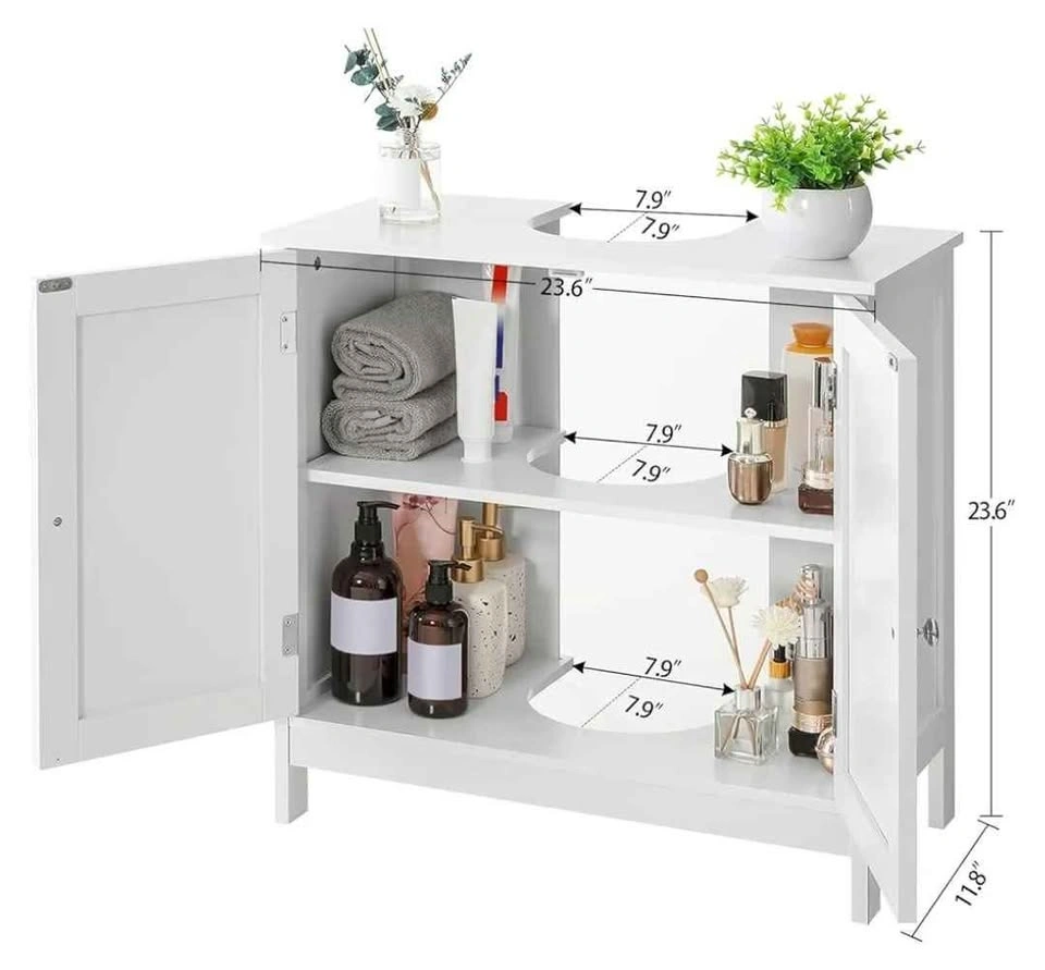 IWELL Under Sink Storage Cabinet - White - photo 3