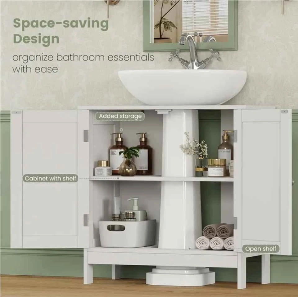 IWELL Under Sink Storage Cabinet - White - photo 5