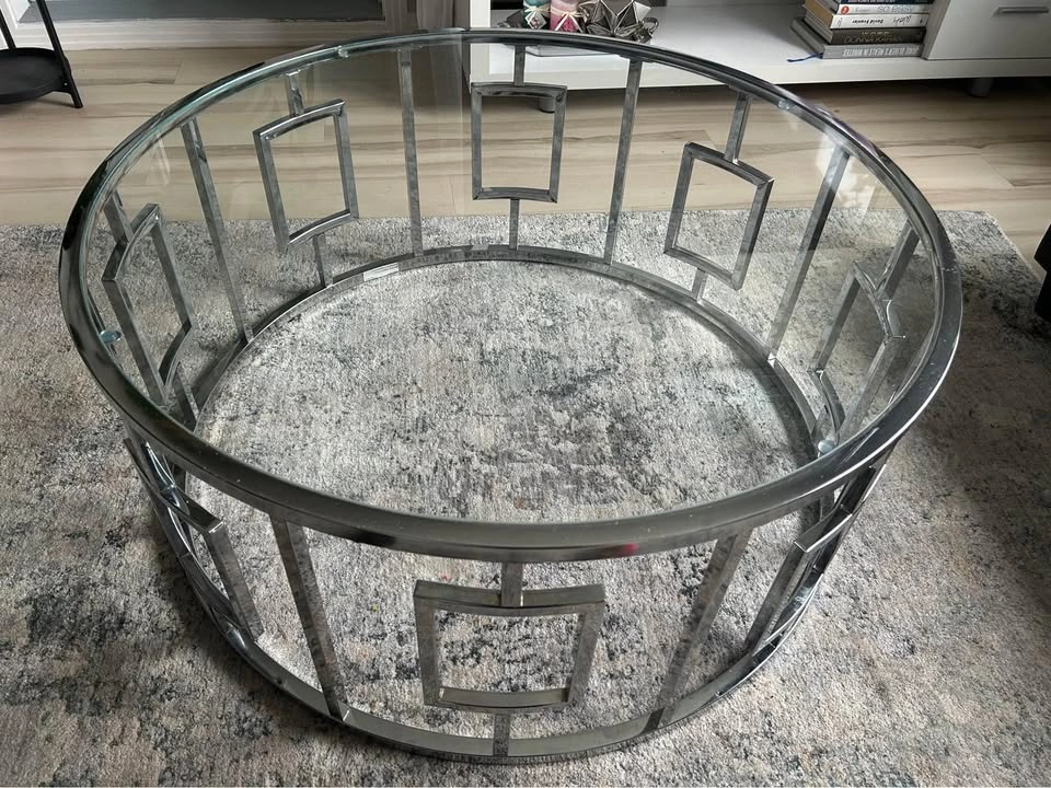 Chrome coffee table