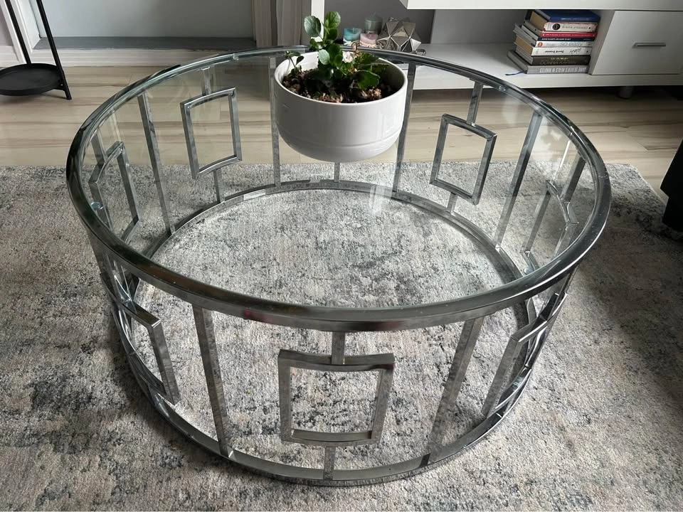 Chrome coffee table - photo 2