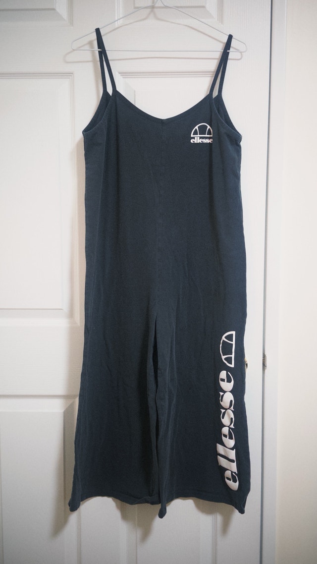 Ellesse Navy Blue Cami Jumpsuit / Wide-Leg Romper