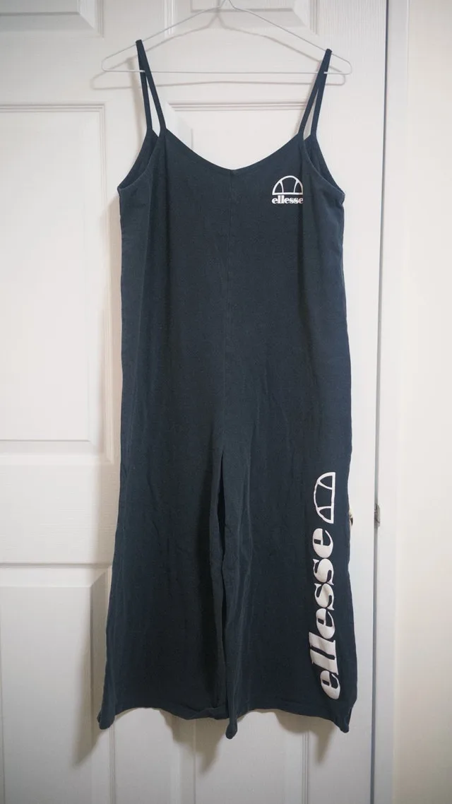 Ellesse Navy Blue Cami Jumpsuit / Wide-Leg Romper