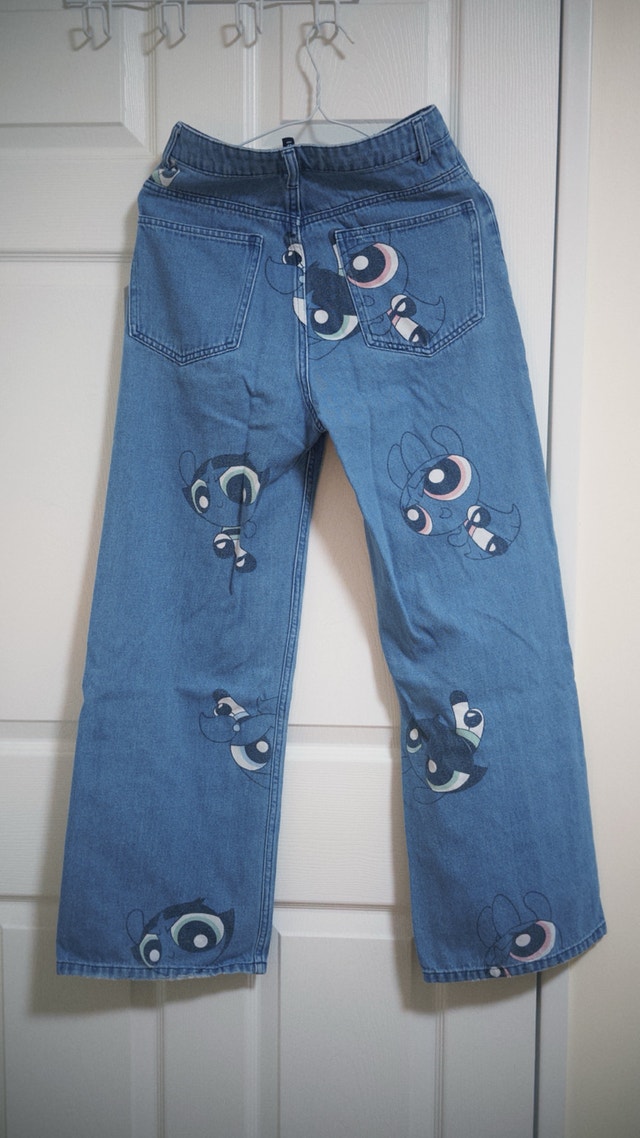 The Powerpuff Girls Printed Wide-Leg Denim Jeans - photo 2