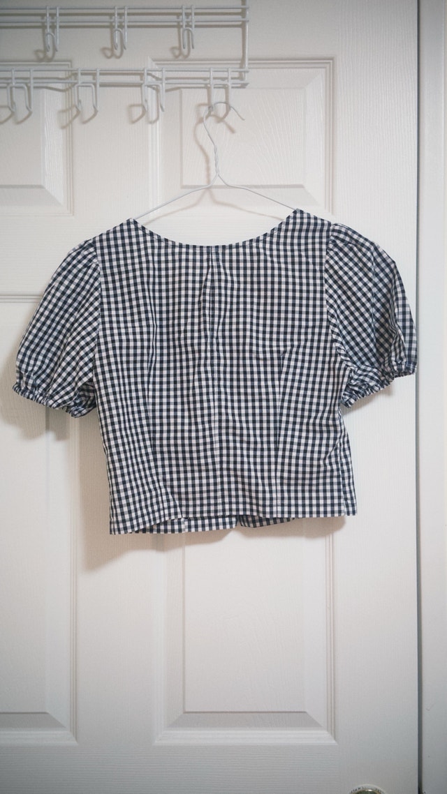 GU French Girl Gingham Crop Top - photo 2