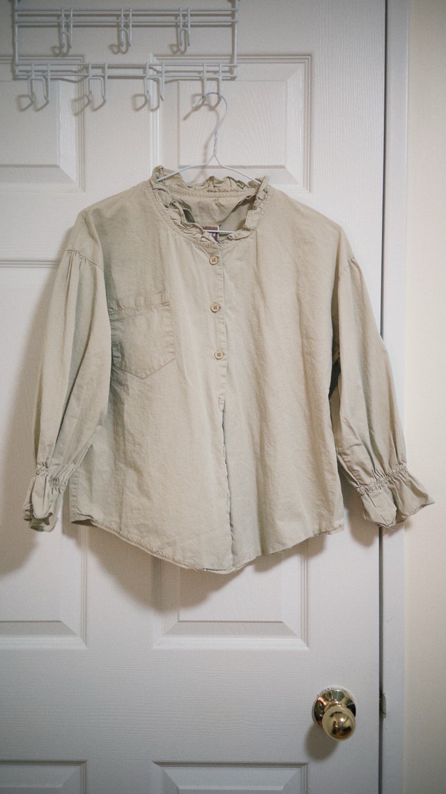 Vintage Style Beige Prairie Blouse